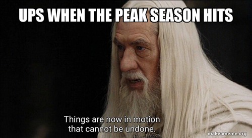 Lord of the rings - when peak season hits