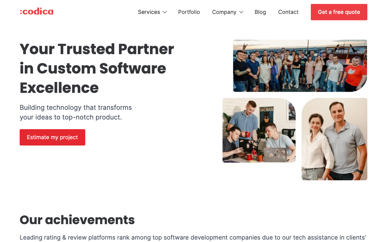Codica homepage