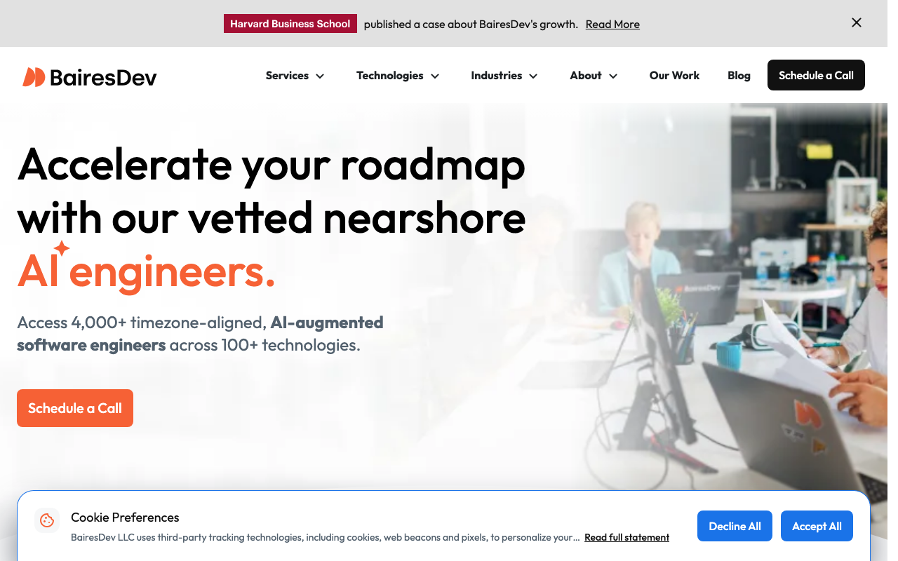 BairesDev homepage