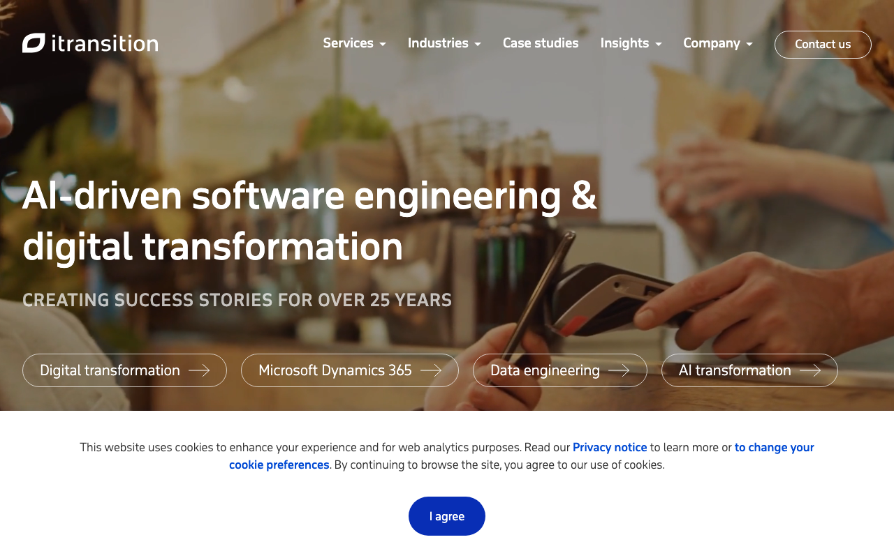 Itransition homepage