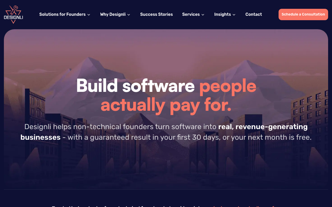 Designli homepage