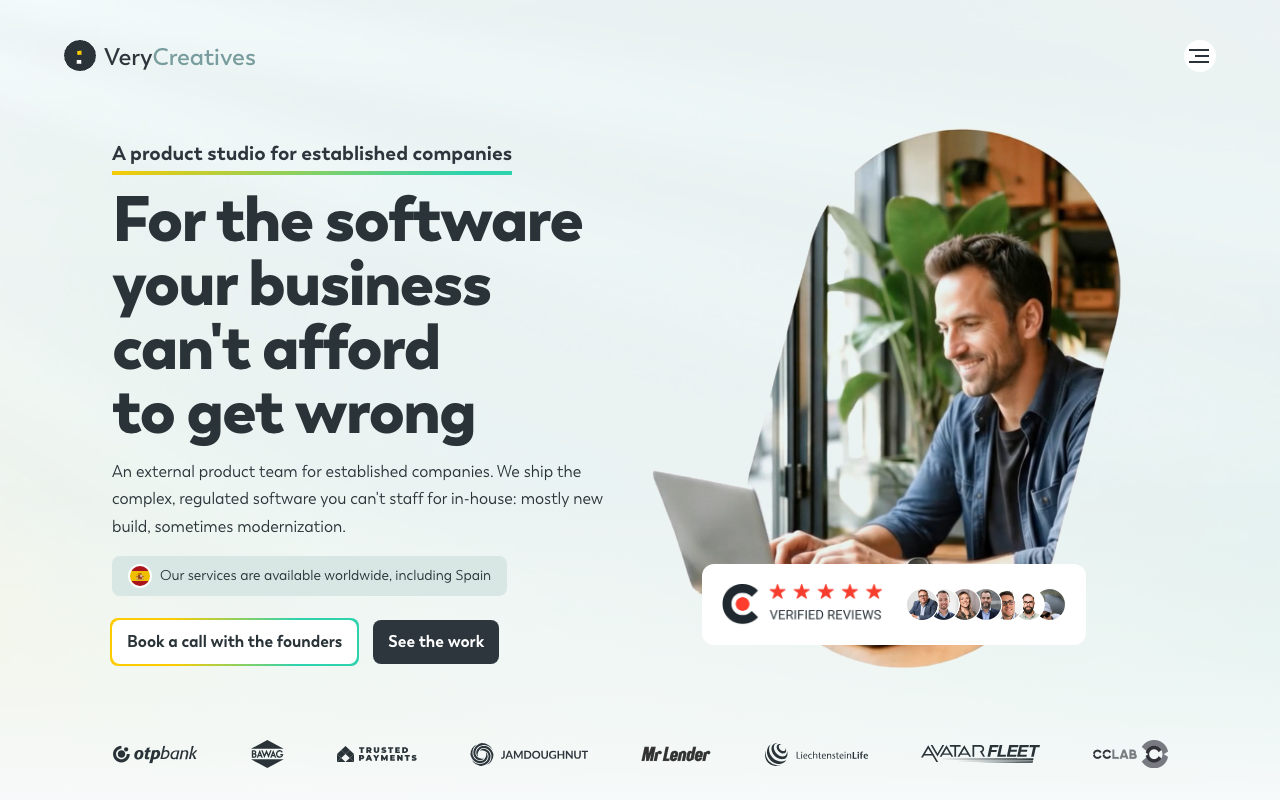 VeryCreatives homepage