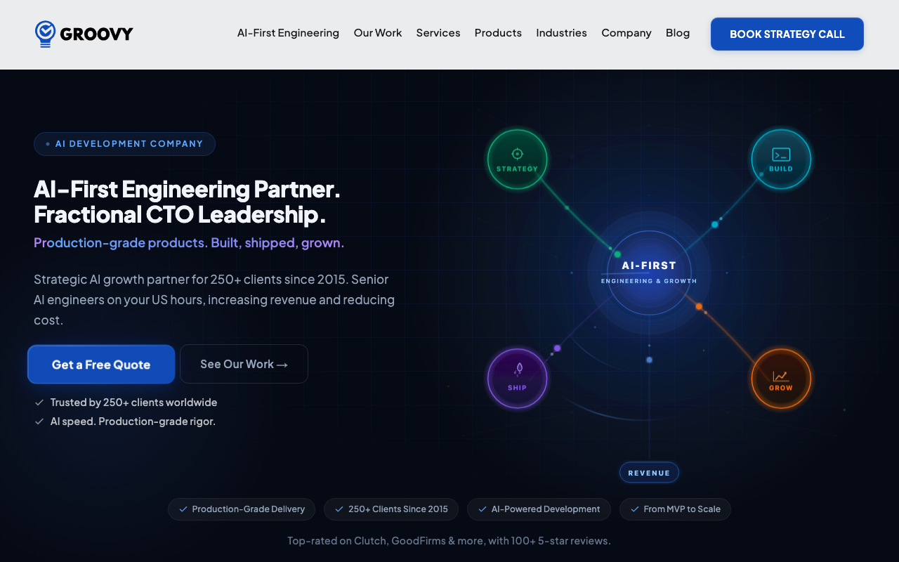 Groovy Web homepage