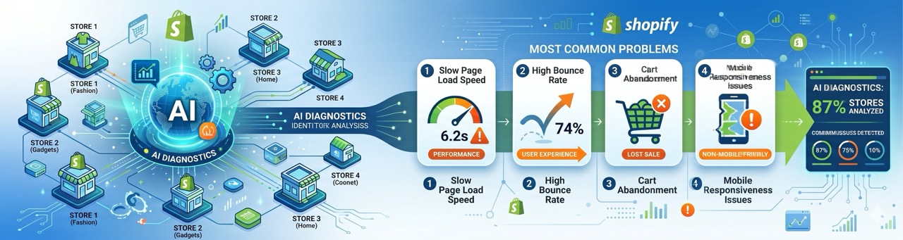 We Ran AI Diagnostics on Shopify Stores. Here Are the Most Common Problems.