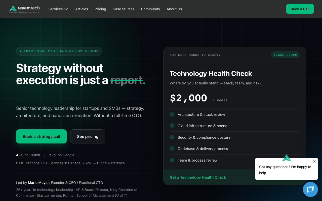 Reyem Tech homepage