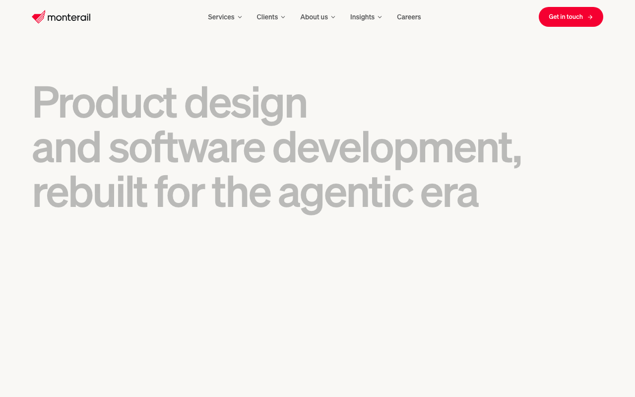 Monterail homepage