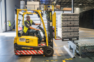 Warehouse Forklift with Operator