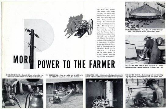 Screenshot of an old article entitled Power to the Farmer