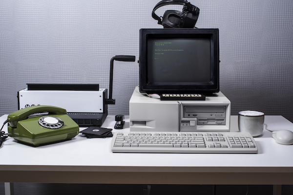 Stock photo of 80s computer equipment
