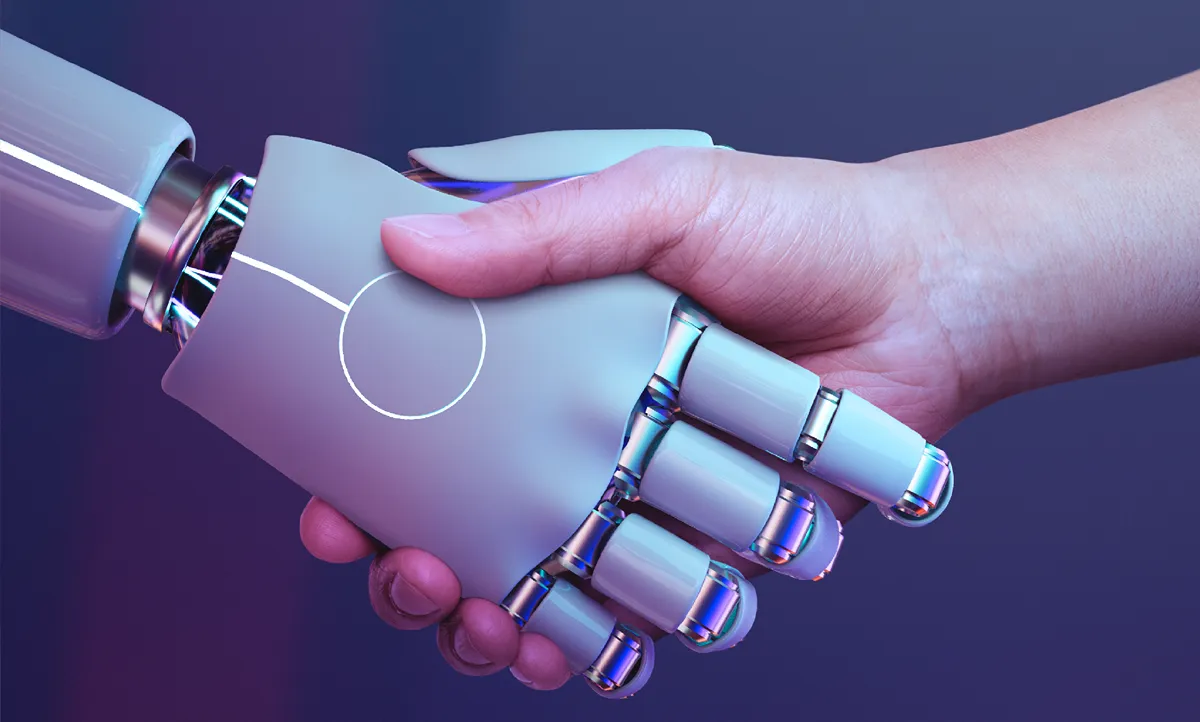 Robot and Hand shaking